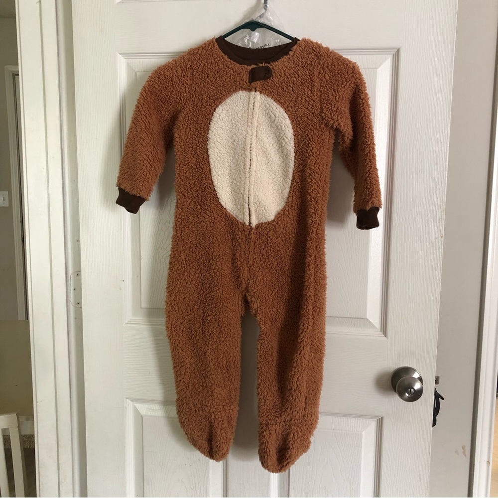Rudolph the red nose reindeer onesie with beanie in size 4T